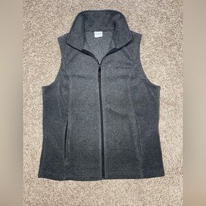 Columbia zip fleece vest pockets medium‎ lightweight outdoor coat jacket women